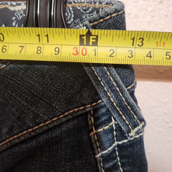 Ariat Real Midrise Straight Womens 27s Western Blue Jeans NEW - Picture 3 of 12